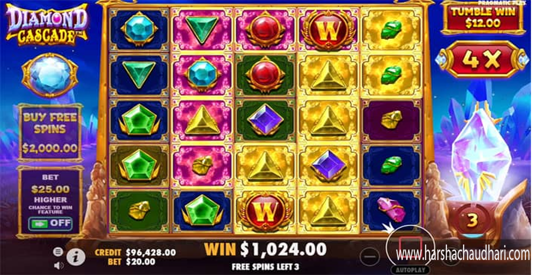 Diamond Cascade Pragmatic Play: Penyedia Game Slot